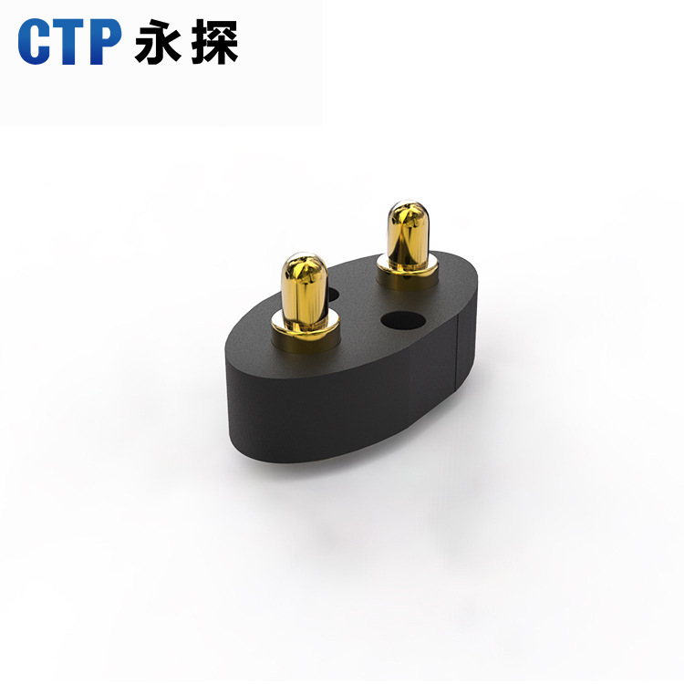 pogopin連接器彈簧探針連接器 智能手環(huán)充電線2pin 藍牙耳機頂針