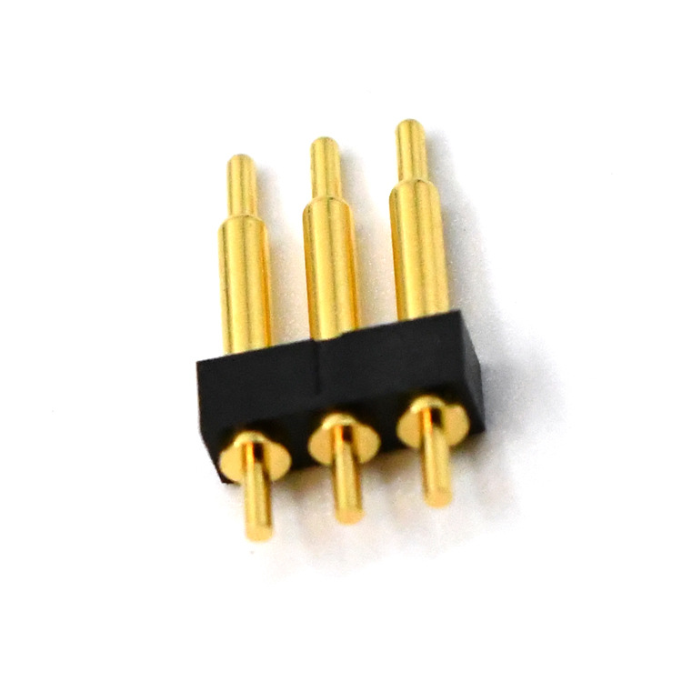 單排3Pin pogopin頂針連接器電子產品零部件 pogo pin彈簧針探針